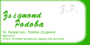 zsigmond podoba business card